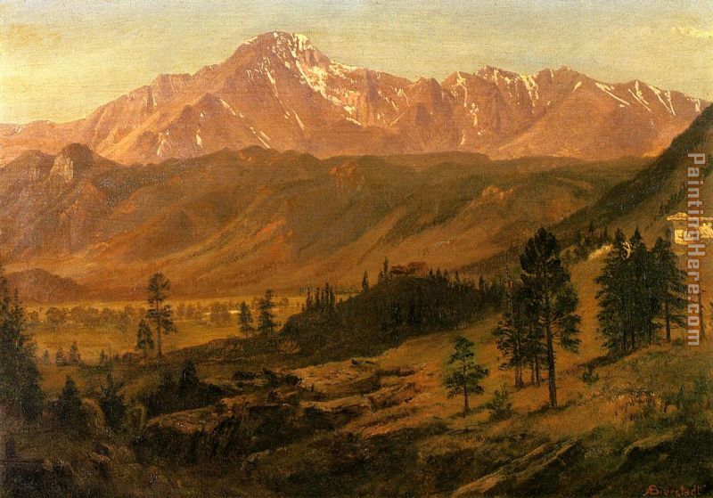 Pikes Peak painting - Albert Bierstadt Pikes Peak art painting